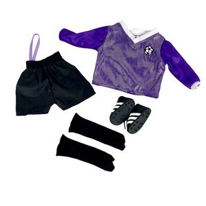 Soccer Outfit for American Girl & 18" Dolls Cleats, Jersey, Shorts Socks  #43